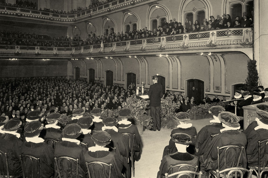 Re-opening ceremony 1945 under British occupation