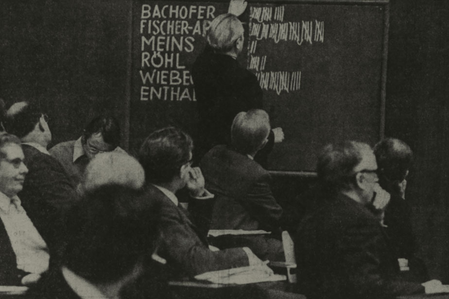 Election of the first University president in Hamburg