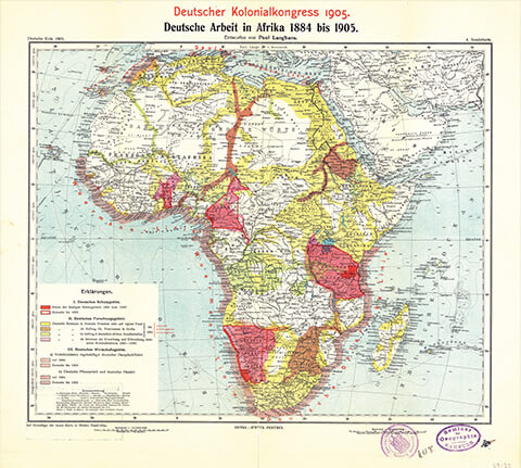 Map: 1905 German Colonial Congress