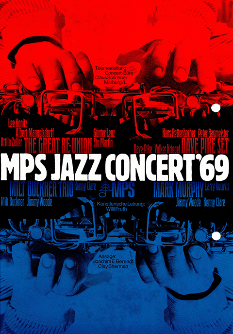 Flugblatt des Konzerts MPS Jazz Concert 69 im Audimax