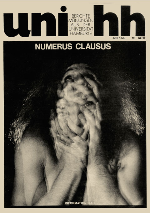 Titelthema Numerus Clausus in der uni hh, 1972