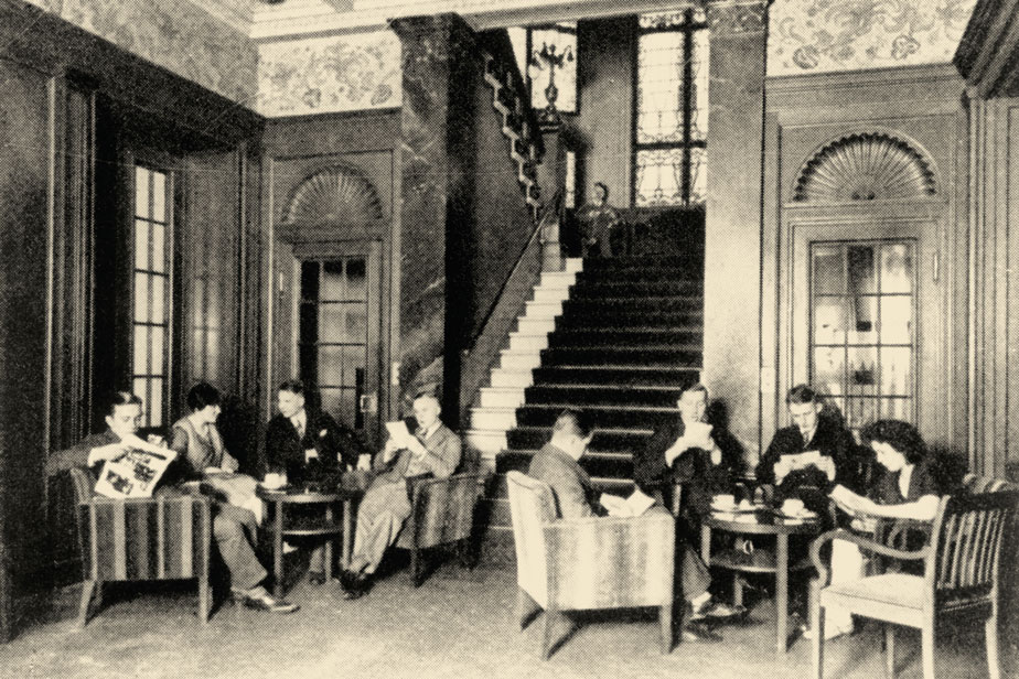 Foyer des „Studentenhauses“ um 1930