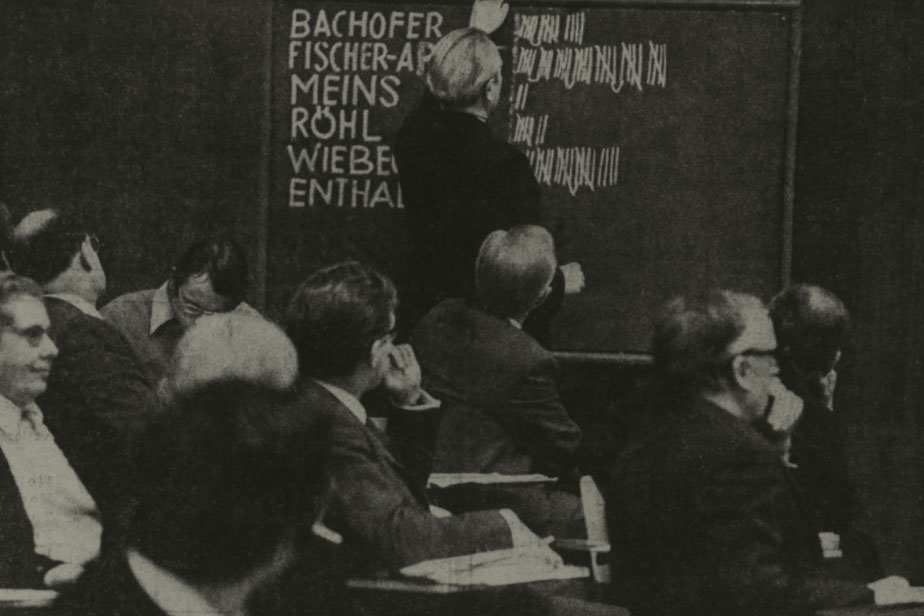 Wahl des ersten Universitätspräsidenten in Hamburg, 1969