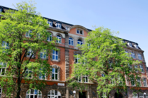 The picture shows the building at Allende-Platz 1.